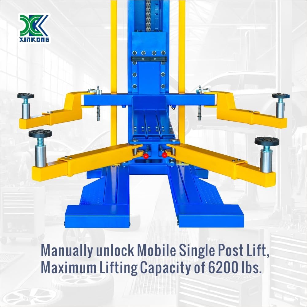 XK-M6200 single post lift worth it,should I buy XK-M6200 lift,XK-M6200 vs two post lift,XK-M6200 pros and cons,best mobile car lift for home,XK-M6200 worth buying performance testing and real-world results