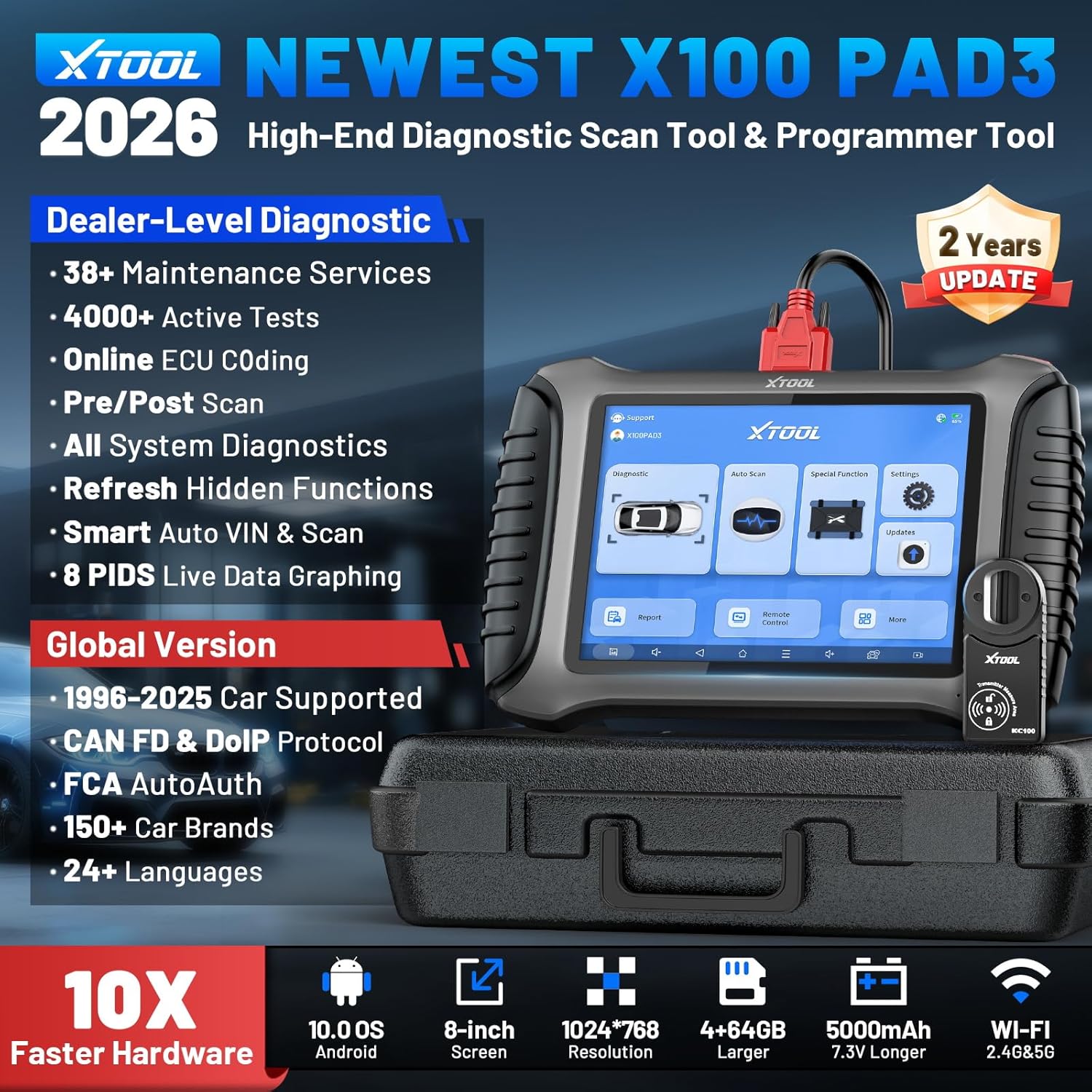 XTOOL X100 PAD3 worth buying,should I buy XTOOL X100 PAD3,XTOOL X100 PAD3 pros cons,XTOOL X100 PAD3 vs alternatives,best professional car scanner,XTOOL X100 PAD3 for DIYers unboxing and complete package contents