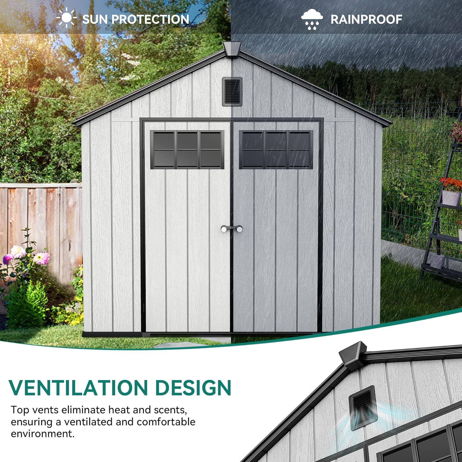 YITAHOME 8x10 shed worth buying,YITAHOME 8x10 shed pros cons,best 8x10 plastic shed for yard,YITAHOME shed vs Rubbermaid shed,should I buy YITAHOME storage shed,YITAHOME outdoor shed honest review showing performance testing and real-world results