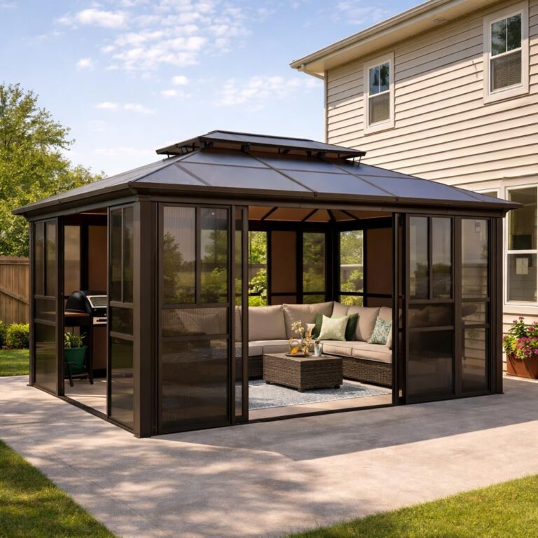 Image 1 of YOLENY sunroom gazebo worth it