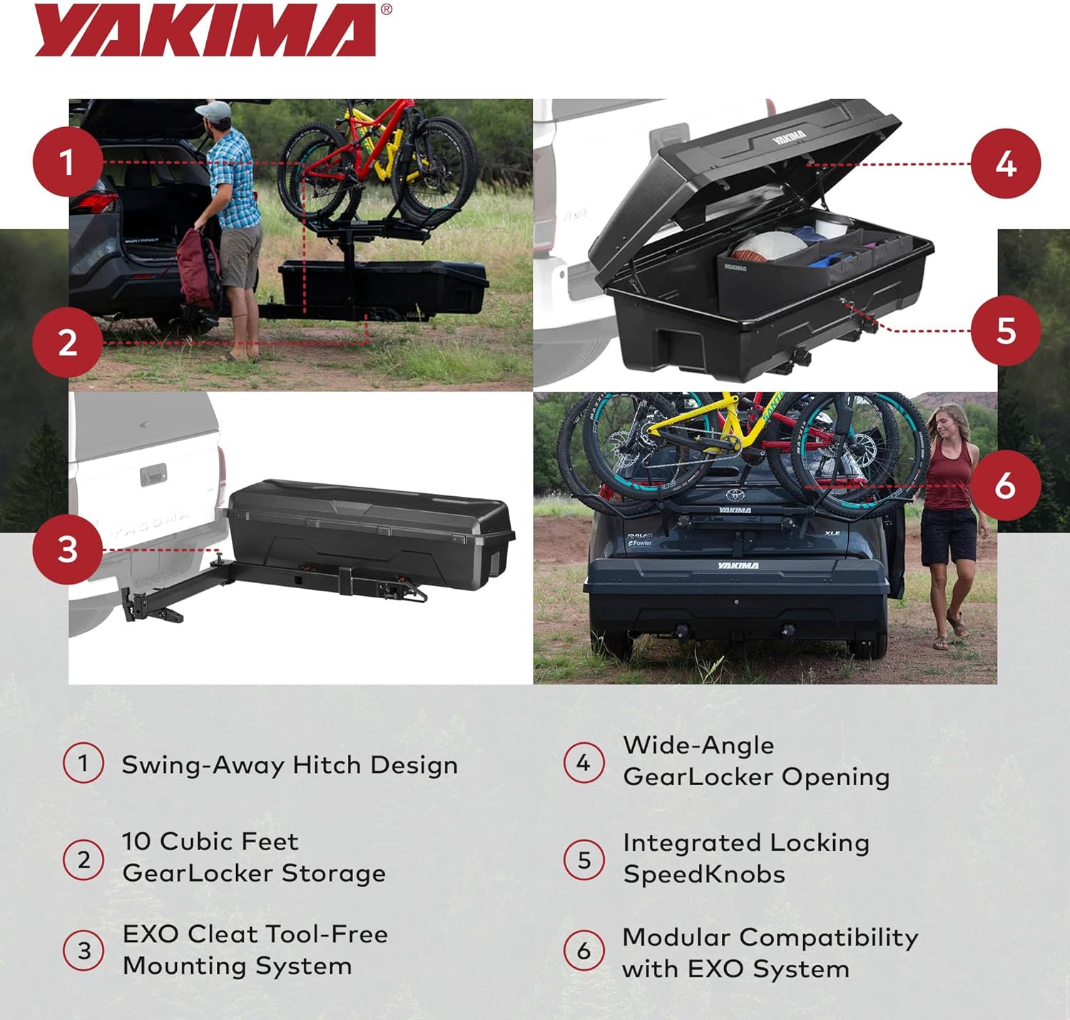 Yakima EXO SwingBase worth buying,should I buy Yakima EXO SwingBase,Yakima EXO SwingBase vs alternatives,Yakima EXO SwingBase pros cons,Yakima EXO GearLocker honest,best hitch cargo system for car performance testing and real-world results