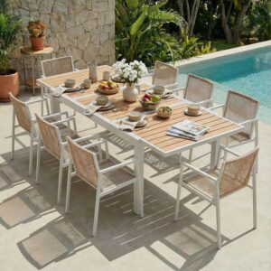 Image 1 of ZANDOR expandable outdoor dining set