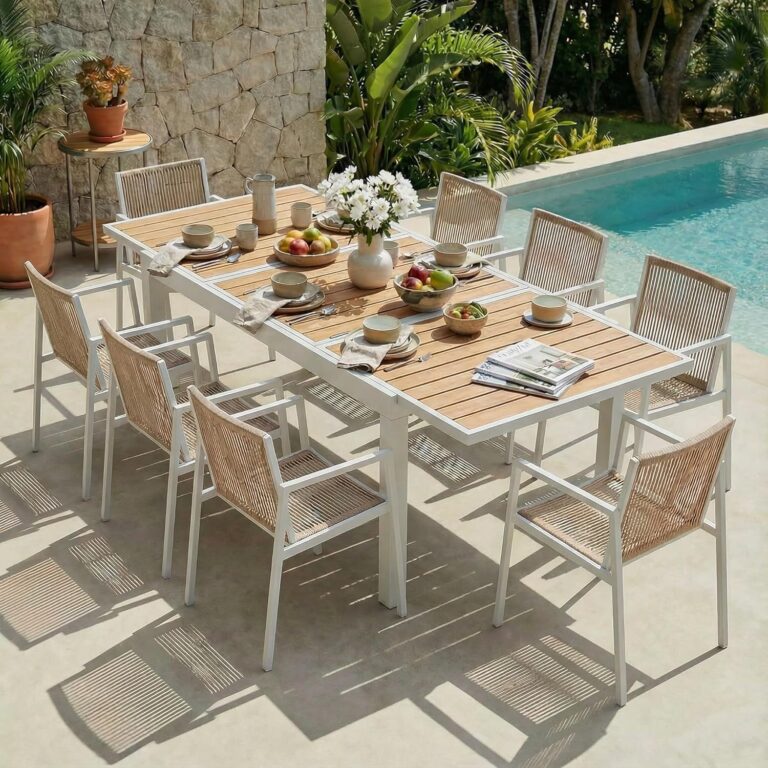 Image 1 of ZANDOR expandable outdoor dining set