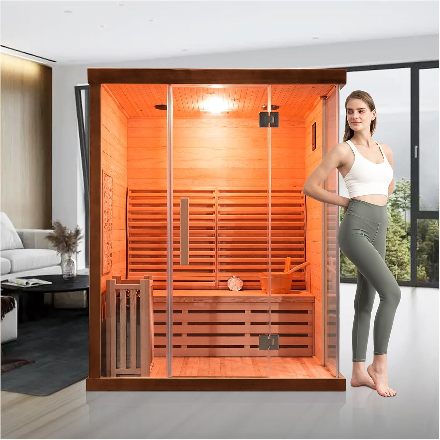 Image 1 of ZONEMEL 3 Person Sauna worth it