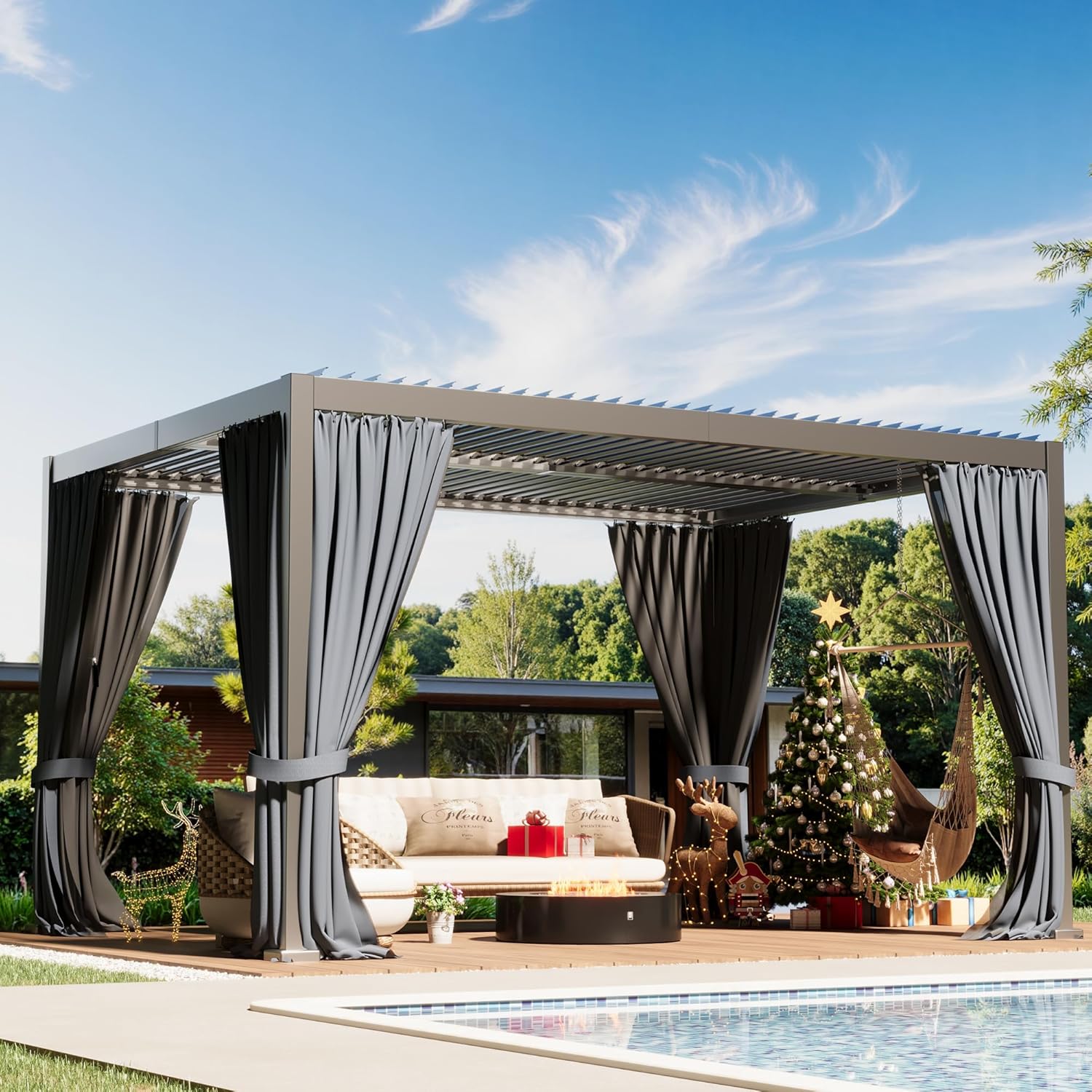 Image 1 of aluminum louvered pergola worth buying