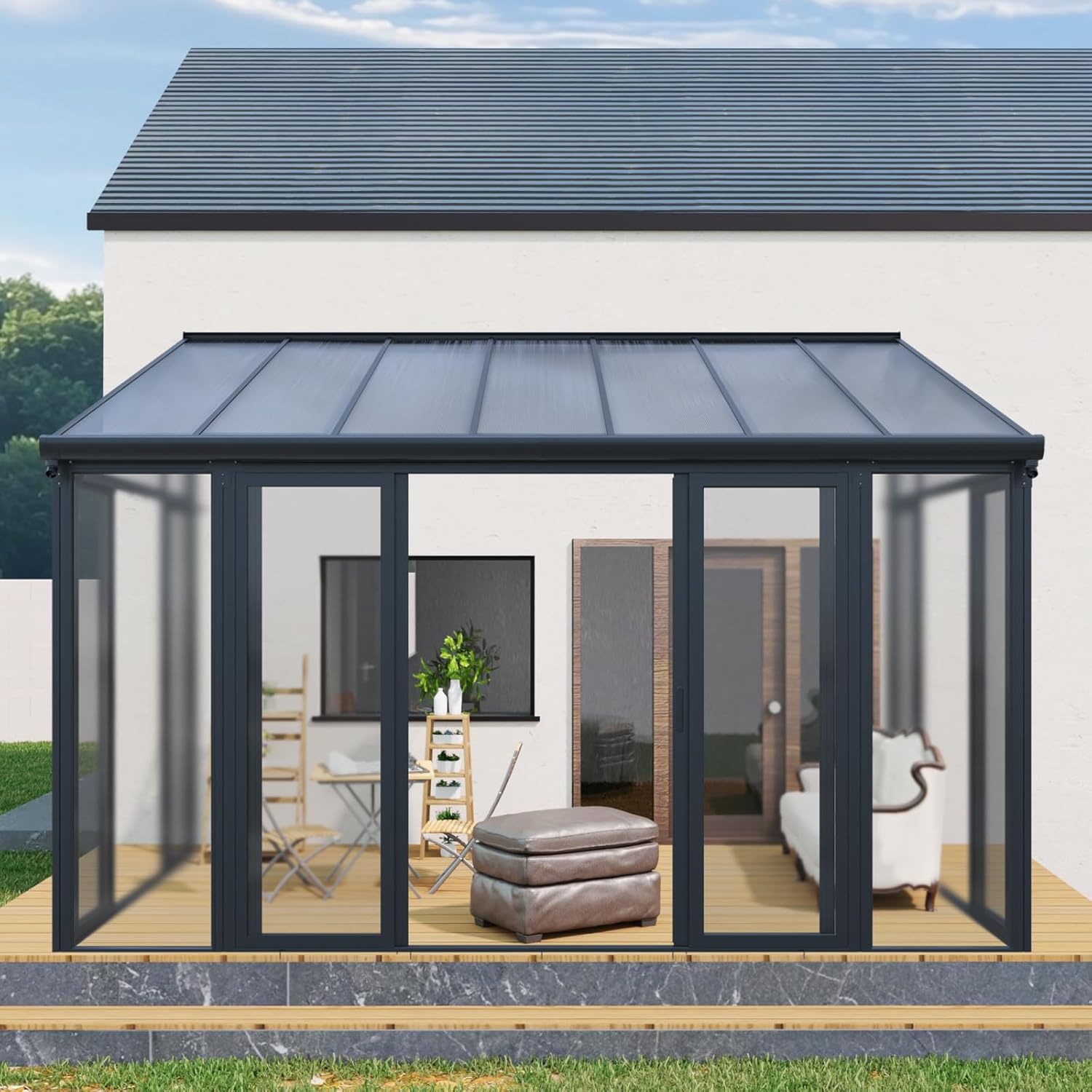 best 10x14 enclosed patio cover,should I buy an IMagacFun sunroom,10x14 patio cover pros cons,enclosed patio cover worth buying,best all season sunroom for deck,IMagacFun patio cover honest unboxing and complete package contents