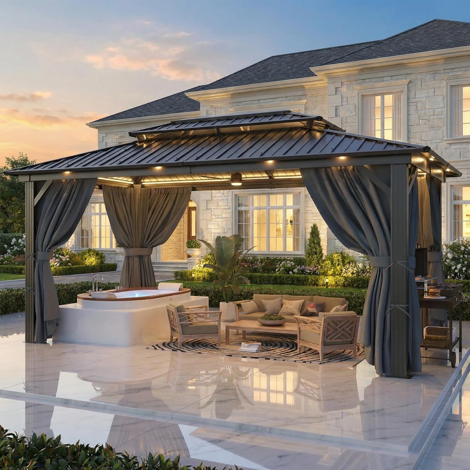 Image 1 of best 10x15 hardtop gazebo