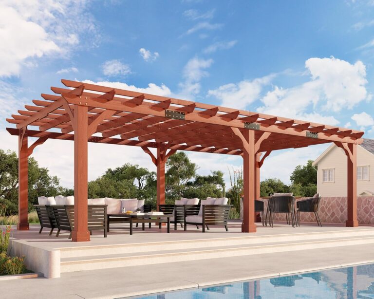 Image 1 of best 12x24 cedar pergola