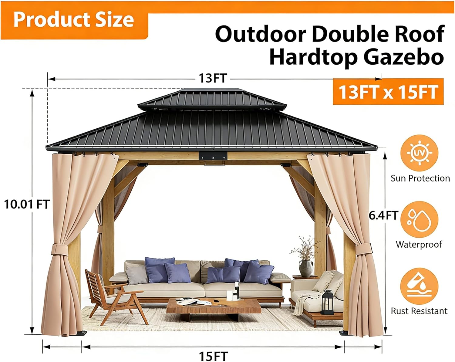 Step-by-step guide for best 13x15 outdoor wood gazebo,should I buy a wood gazebo for patio,13x15 gazebo vs hardtop aluminum,wood gazebo pros cons,best gazebo for backyard worth buying,outdoor gazebo with netting and curtains - complete tutorial