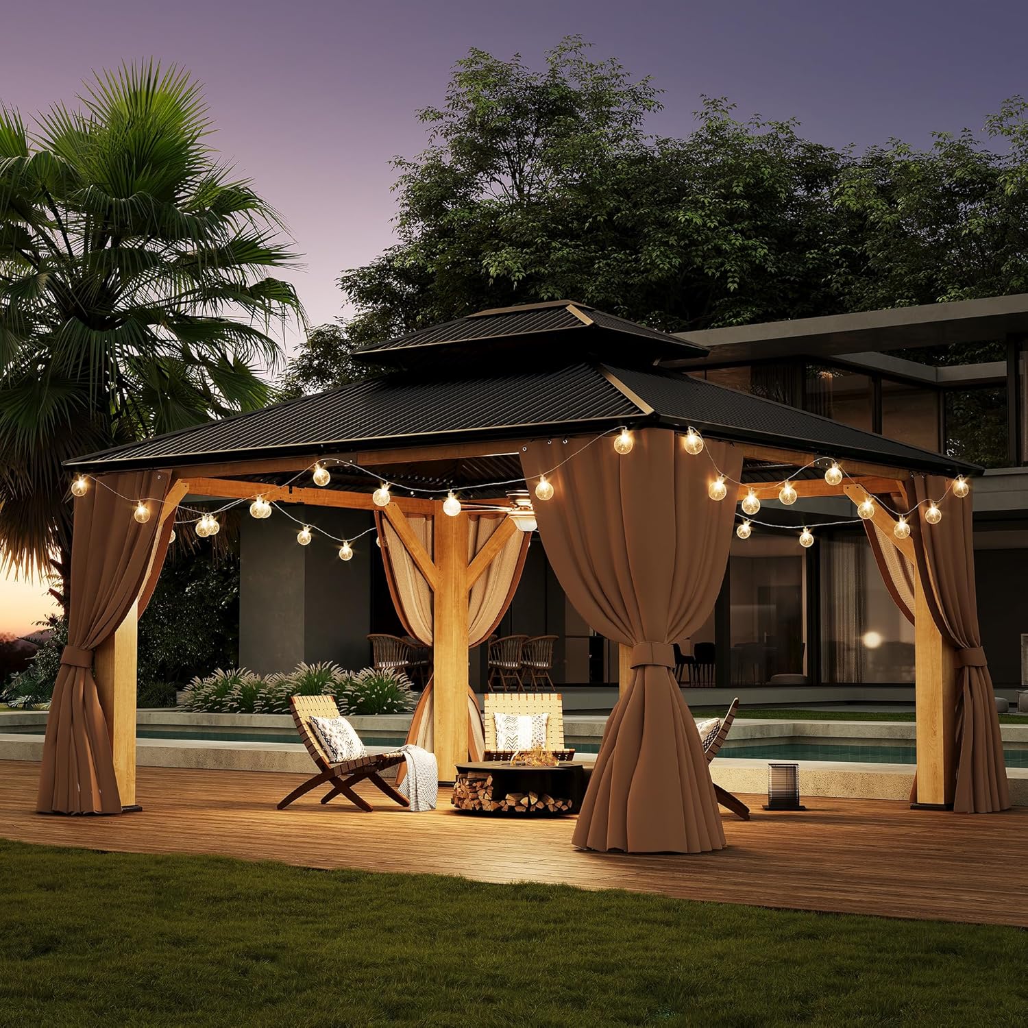Image 1 of best 13x15 wood gazebo
