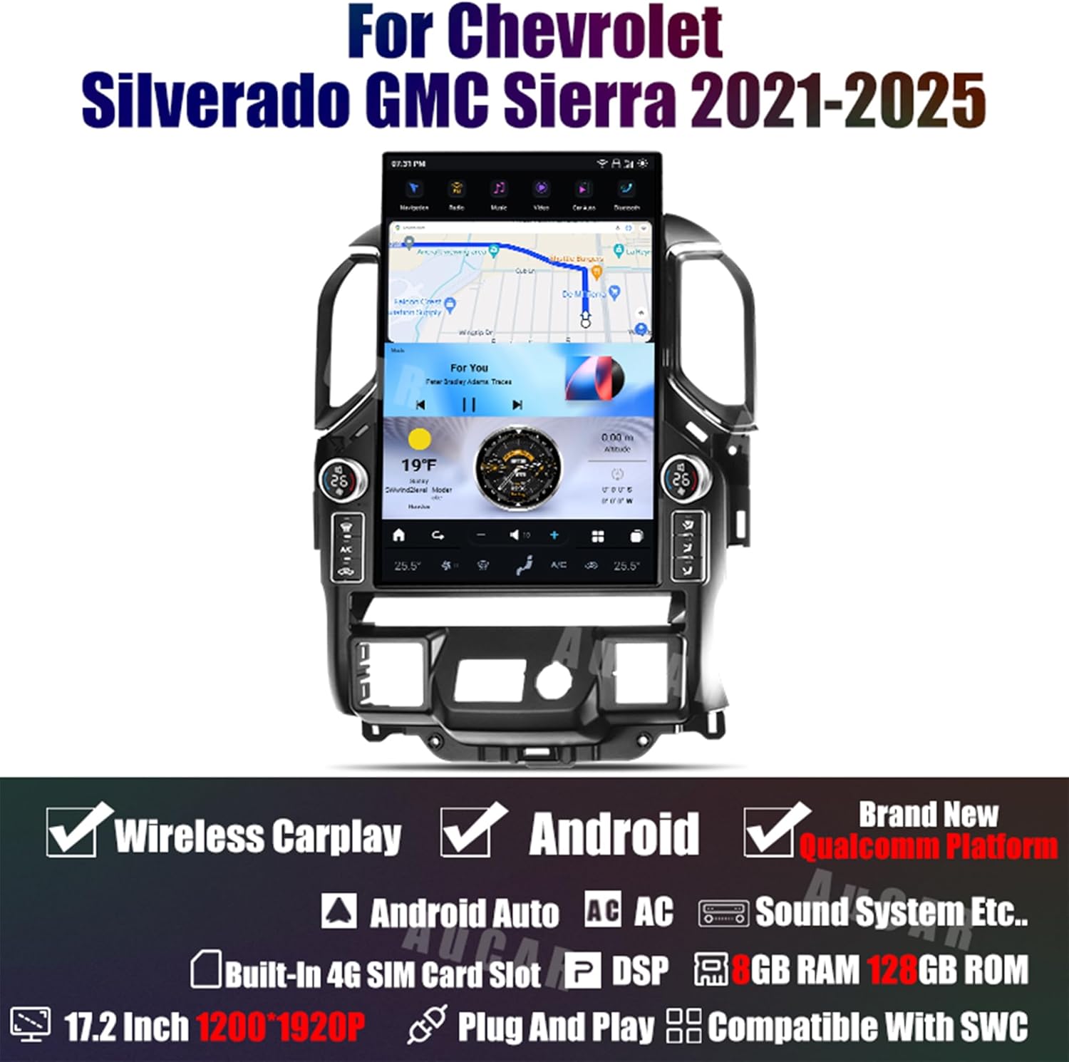 best 17.2 inch Android car stereo,should I buy a 17.2 inch car stereo,17.2 inch car stereo pros cons,17.2 inch Android head unit worth buying,best car stereo for Silverado,AUCARAUTO 836-MAX honest unboxing and complete package contents