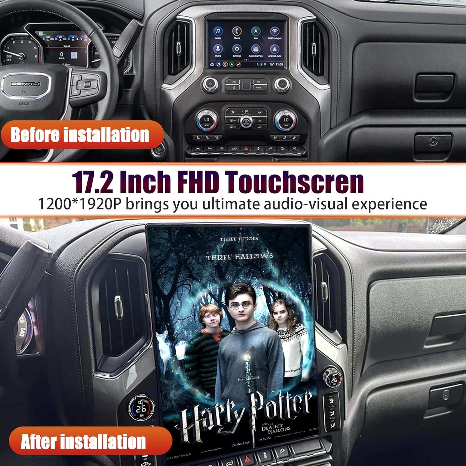 Step-by-step guide for best 17.2 inch Android car stereo,should I buy a 17.2 inch car stereo,17.2 inch car stereo pros cons,17.2 inch Android head unit worth buying,best car stereo for Silverado,AUCARAUTO 836-MAX honest - complete tutorial