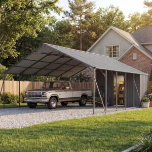 Image 1 of best 2-in-1 carport with storage