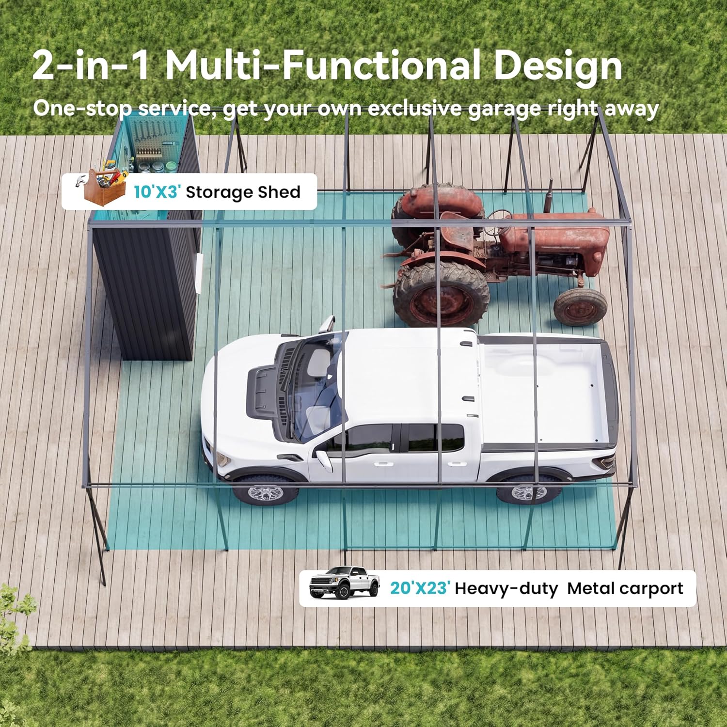 best 2-in-1 carport with storage,carport with enclosed storage room,heavy duty carport for trucks,should I buy a carport with storage,metal carport vs canopy protection,all-weather carport for SUVs performance testing and real-world results