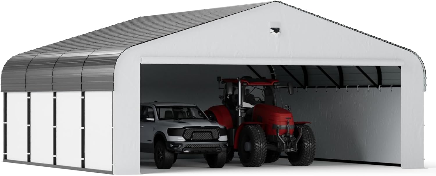 Image 1 of best 20x20 metal carport