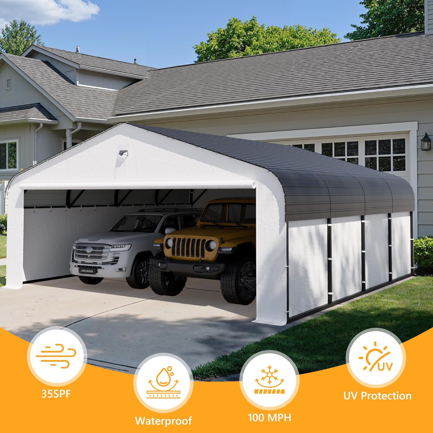 best 20x20 metal carport,heavy duty car carport pros cons,galvanized steel roof car tent garage worth buying,carports with removable sidewalls vs alternatives,should I buy a 20x20 carport,best vehicle cover for car performance testing and real-world results