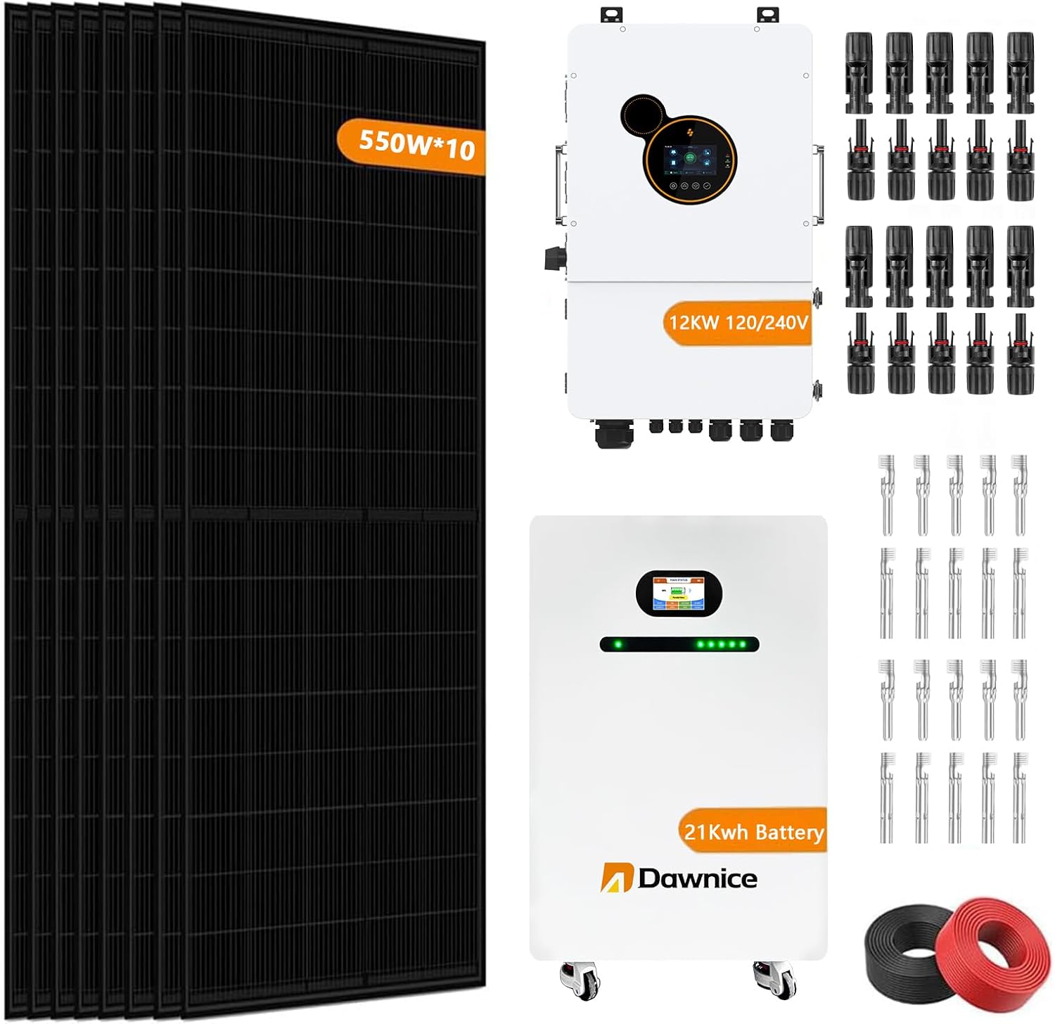 Image 1 of best 5.5kw hybrid solar system kit