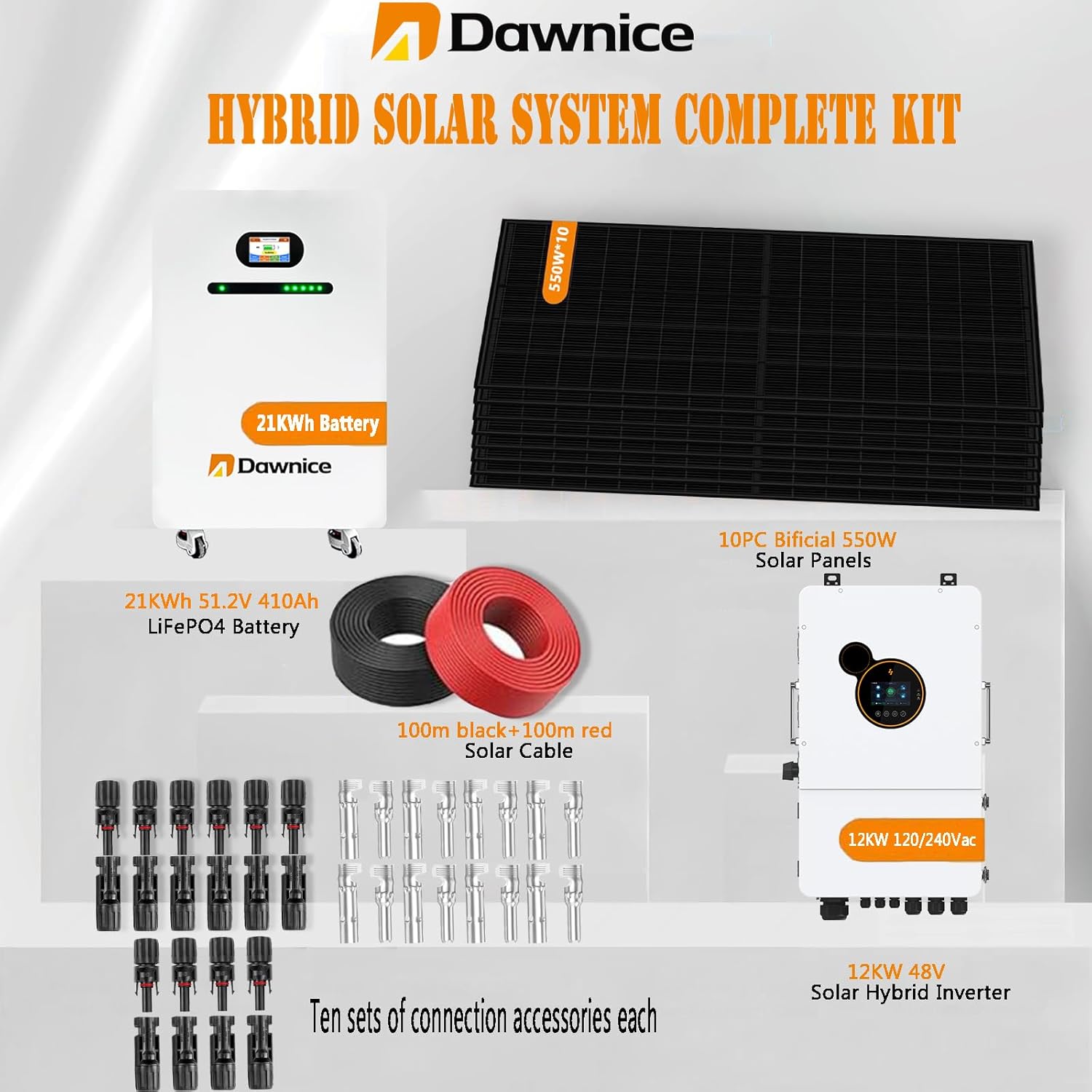 Step-by-step guide for best 5.5kw hybrid solar system kit,5.5kw solar system worth buying,hybrid solar system pros cons,Dawnice solar kit honest opinion,best solar kit for home backup,complete solar system for cabin - complete tutorial