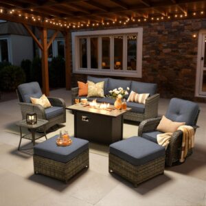 Image 1 of best 7 piece wicker patio set