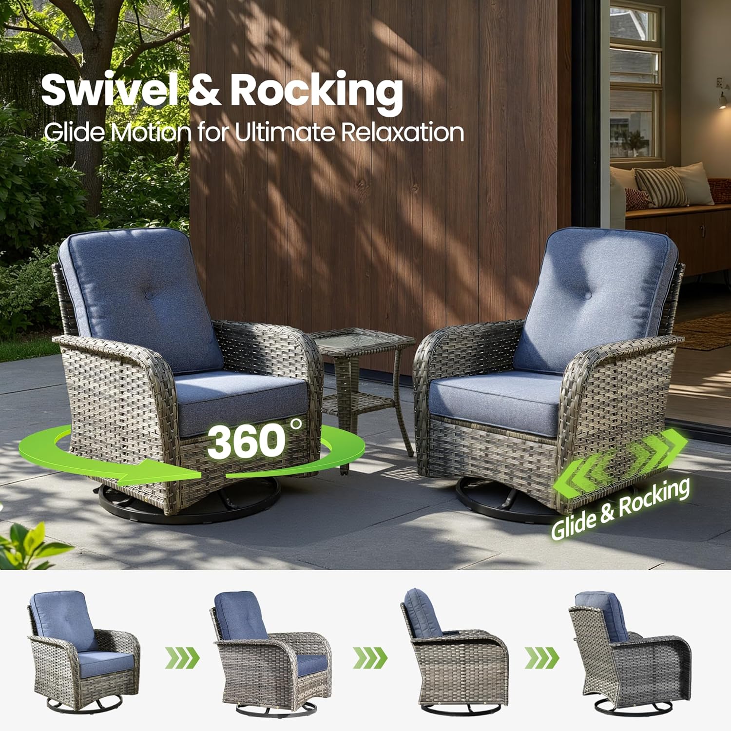 best 7 piece wicker patio set,should I buy a wicker patio set,outdoor conversation set with fire pit,swivel rocker patio furniture pros cons,best patio set for backyard,denim blue outdoor furniture worth buying performance testing and real-world results