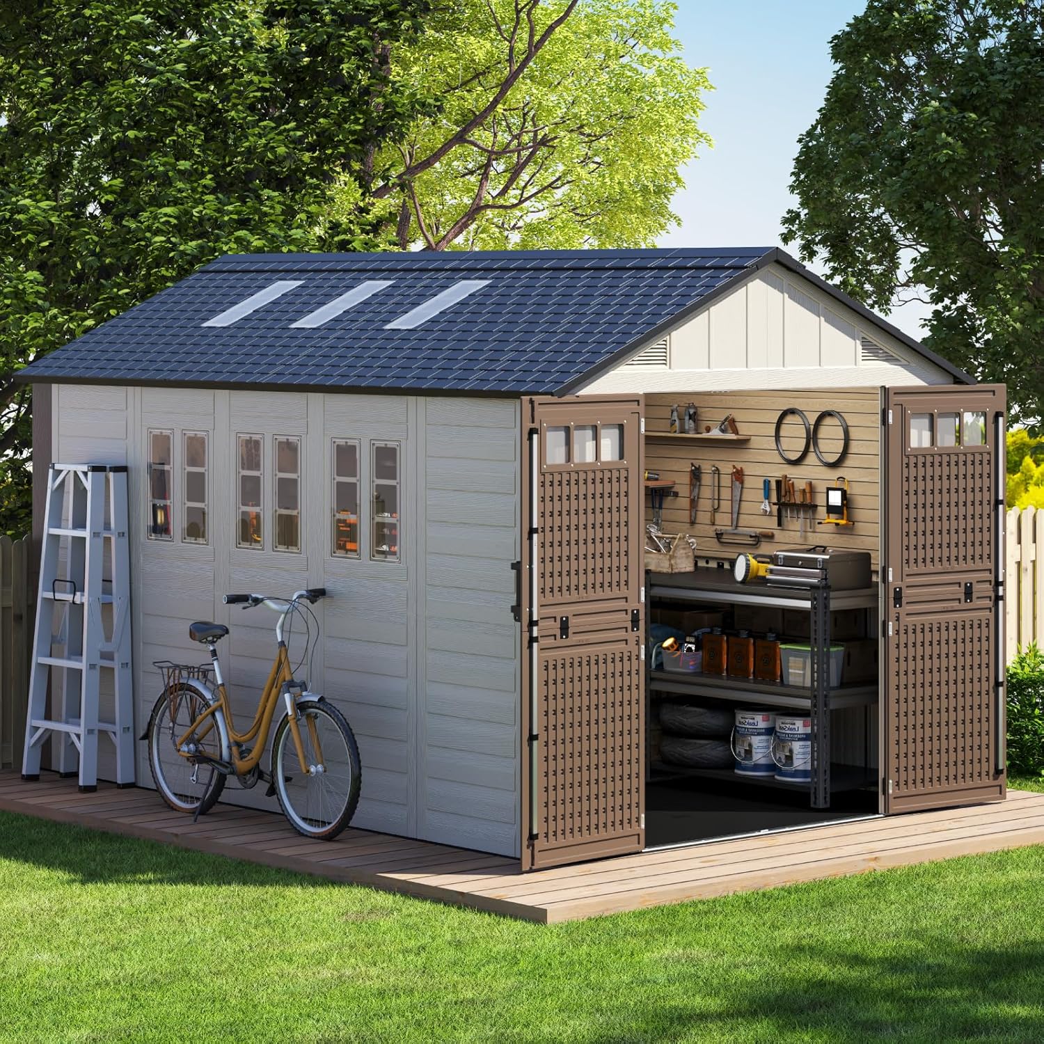 Image 1 of best 8x12 outdoor storage shed for yard