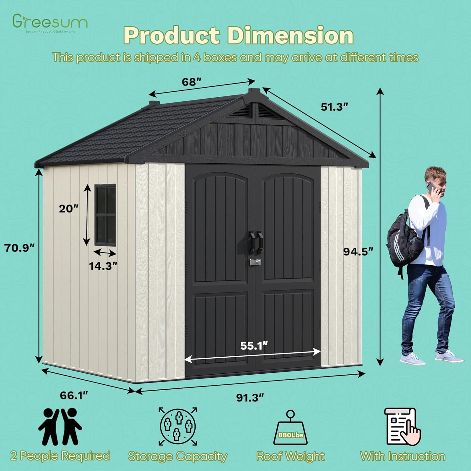 best 8x6 resin shed for garden,should I buy a resin storage shed,Greesum shed vs Rubbermaid,outdoor plastic shed pros cons,best small shed for lawn tools,lockable garden shed worth buying unboxing and complete package contents