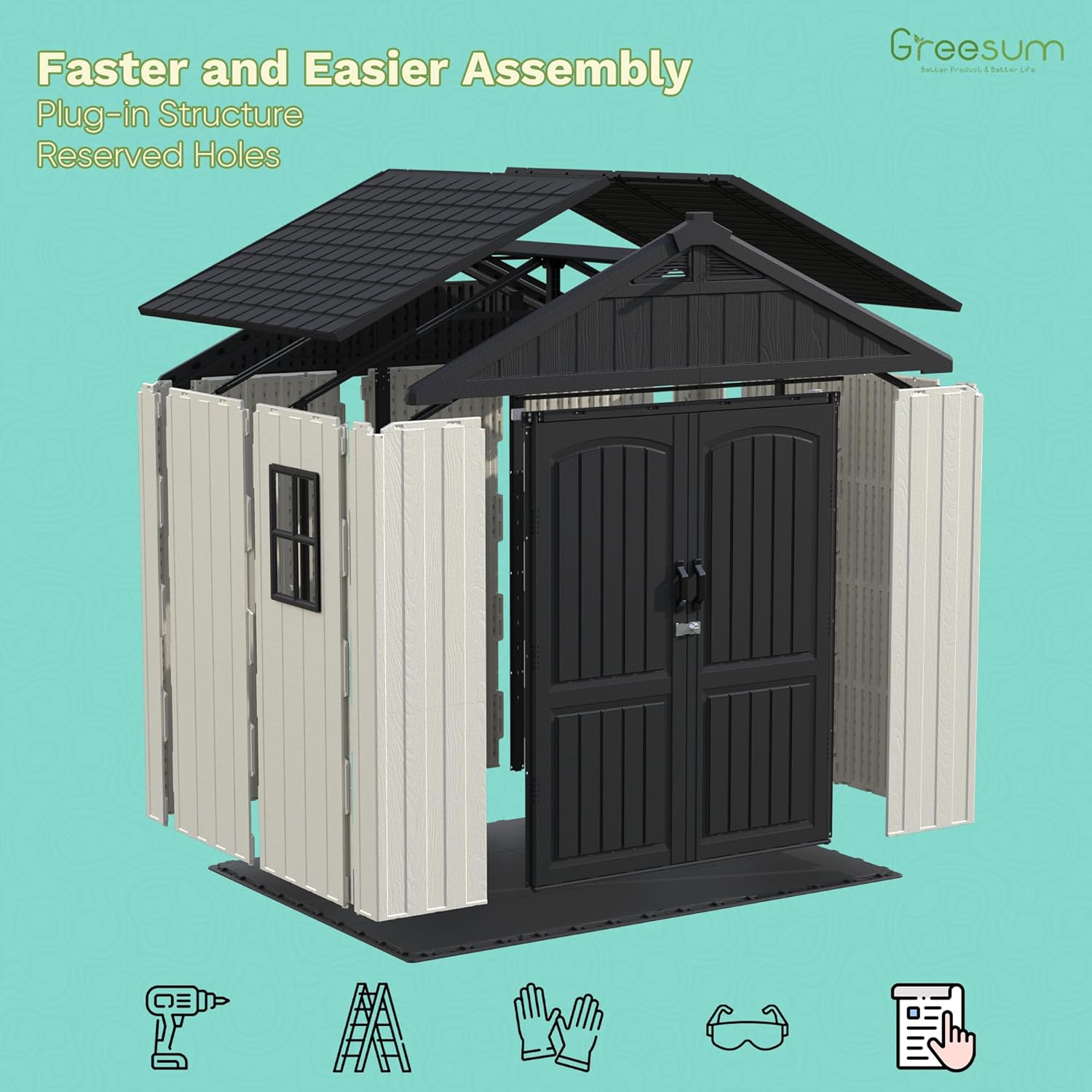best 8x6 resin shed for garden,should I buy a resin storage shed,Greesum shed vs Rubbermaid,outdoor plastic shed pros cons,best small shed for lawn tools,lockable garden shed worth buying performance testing and real-world results