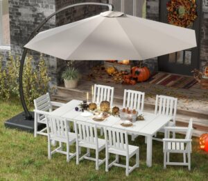 Image 1 of best 9 piece outdoor dining set