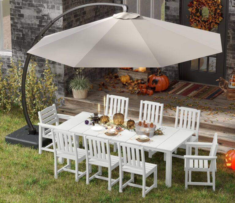 Image 1 of best 9 piece outdoor dining set