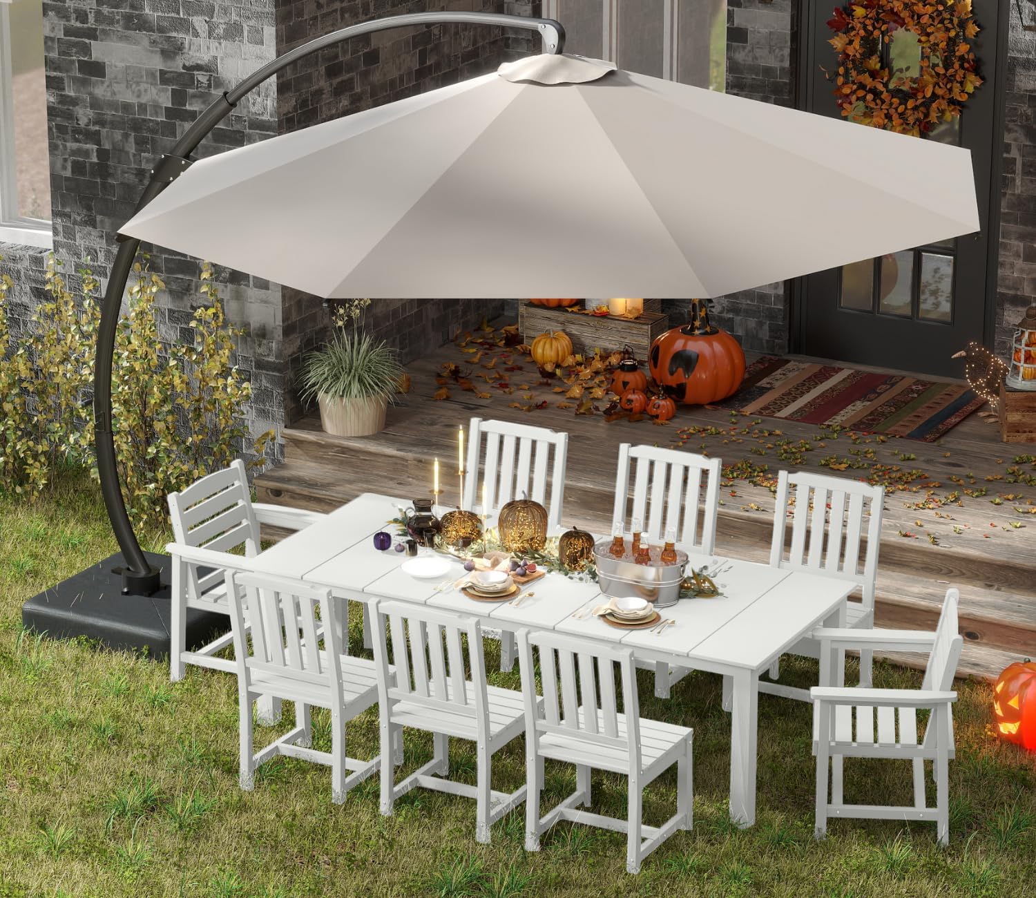 Image 1 of best 9 piece outdoor dining set