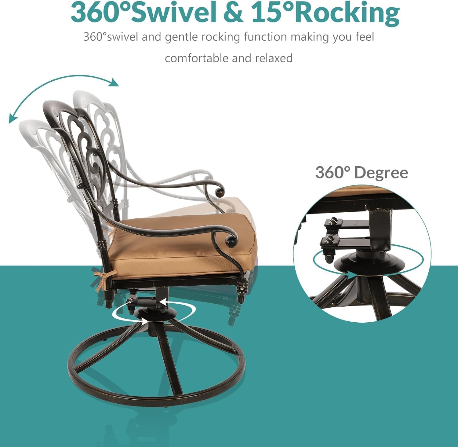 best 9 piece patio dining set,cast aluminum patio set pros cons,outdoor dining set with lazy susan,swivel rocker patio chairs worth it,best outdoor furniture for large families,meetwarm patio set honest review performance testing and real-world results