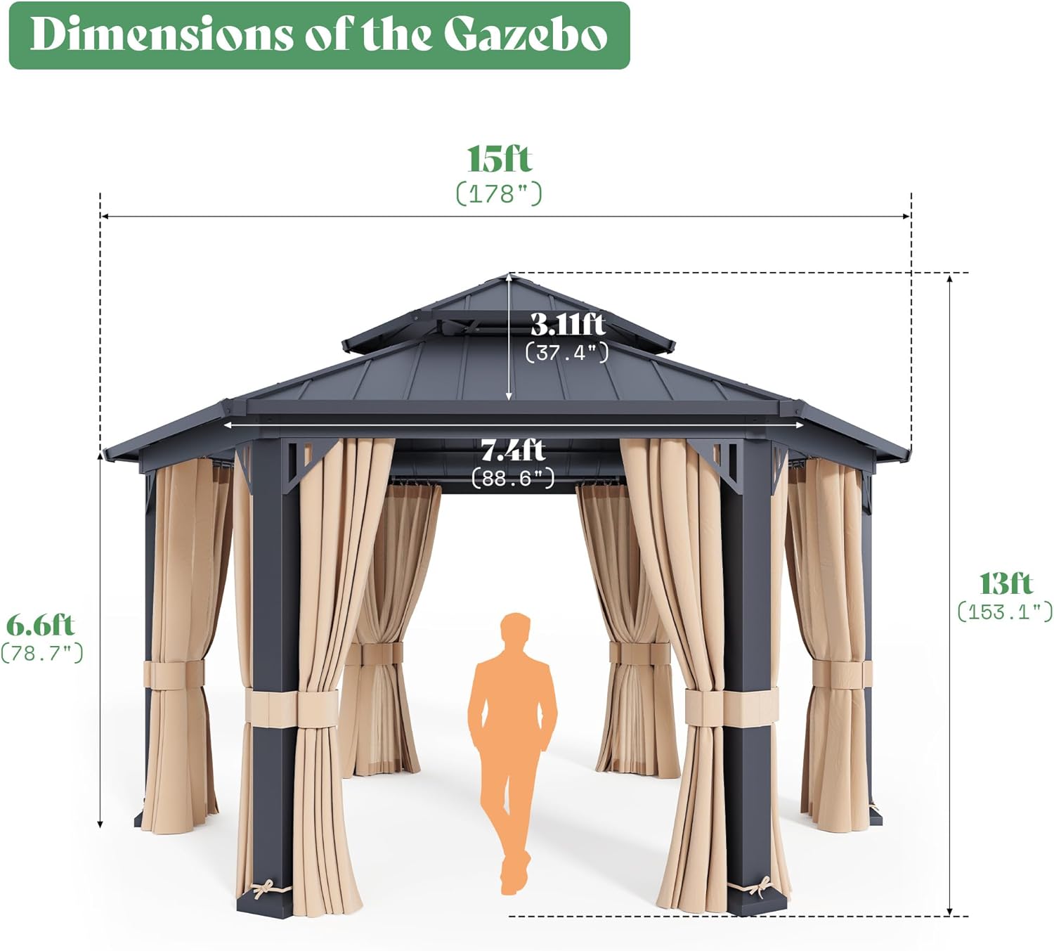 best AMERLIFE hardtop gazebo,AMERLIFE gazebo pros cons,AMERLIFE gazebo vs alternatives,AMERLIFE 13x15 gazebo worth buying,AMERLIFE hexagon gazebo honest review,should I buy AMERLIFE hardtop gazebo unboxing and complete package contents