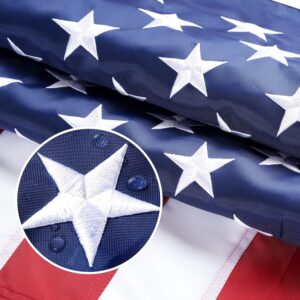 Image 1 of best American flag for outside