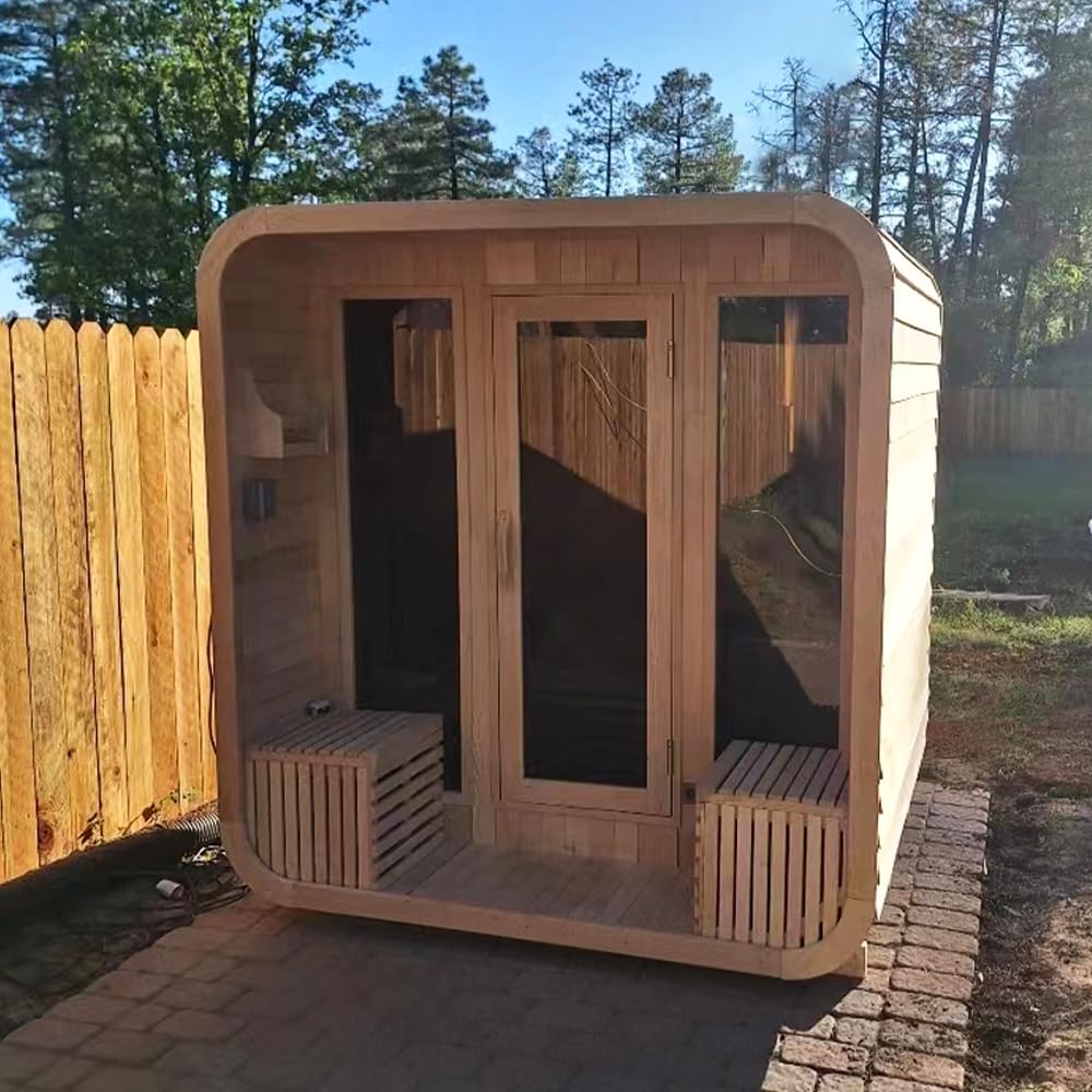 best Canadian cedar sauna kit,Canadian cedar sauna worth buying,best outdoor sauna for home,wood burning vs electric sauna stove,custom sauna kit pros cons,should I buy a square barrel sauna performance testing and real-world results