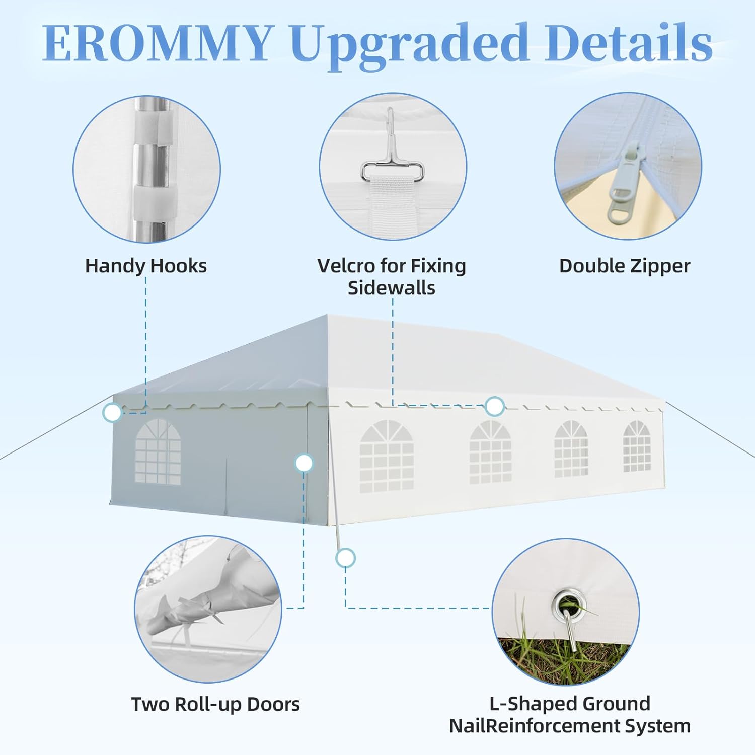 best ERUMMY 20x40 party tent,should I buy ERUMMY 20x40 tent,ERUMMY party tent pros cons,best outdoor event tent for carport,ERUMMY tent vs alternatives,ERUMMY 20x40 tent worth buying performance testing and real-world results