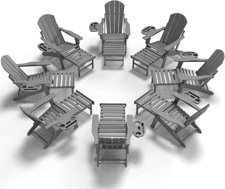 Image 1 of best HDPE Adirondack chairs for fire pit