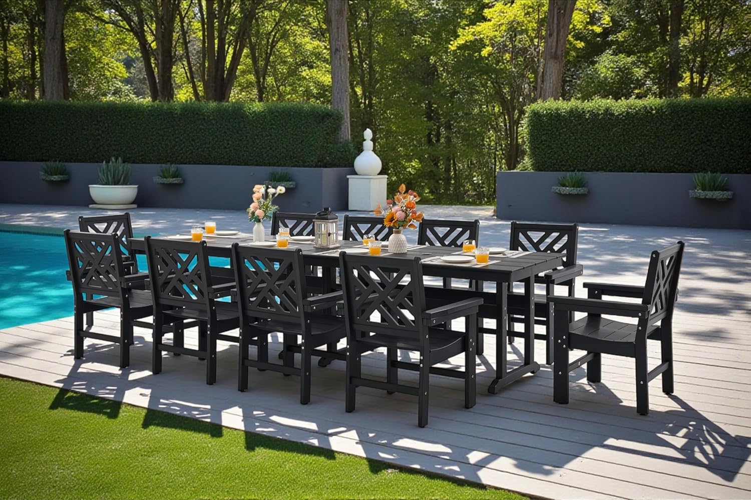 best HDPE outdoor dining set,is HDPE outdoor furniture worth it,HDPE dining set vs wood pros cons,best outdoor dining set for family,HDPE patio furniture durability,AXMOLM dining set honest unboxing and complete package contents