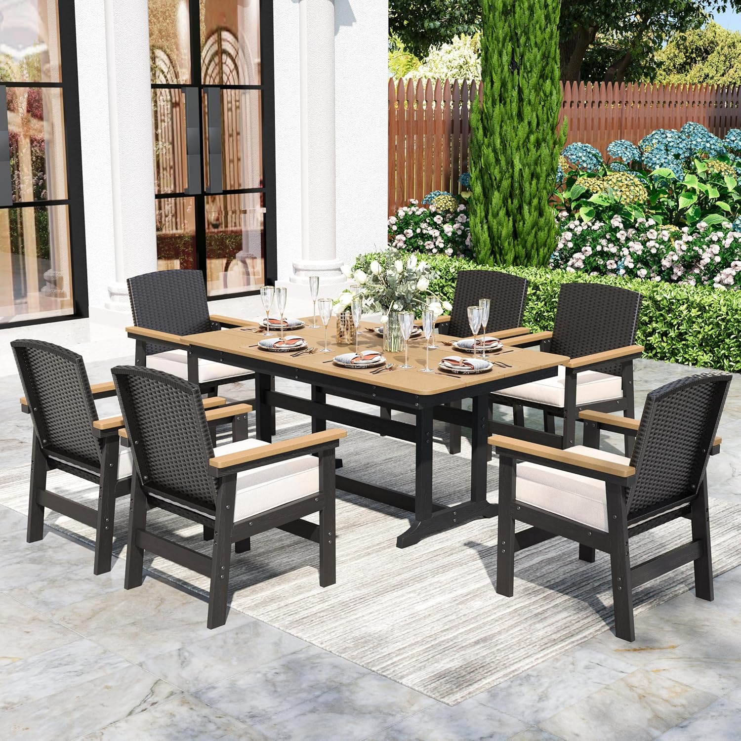 Image 1 of best HDPE patio dining set