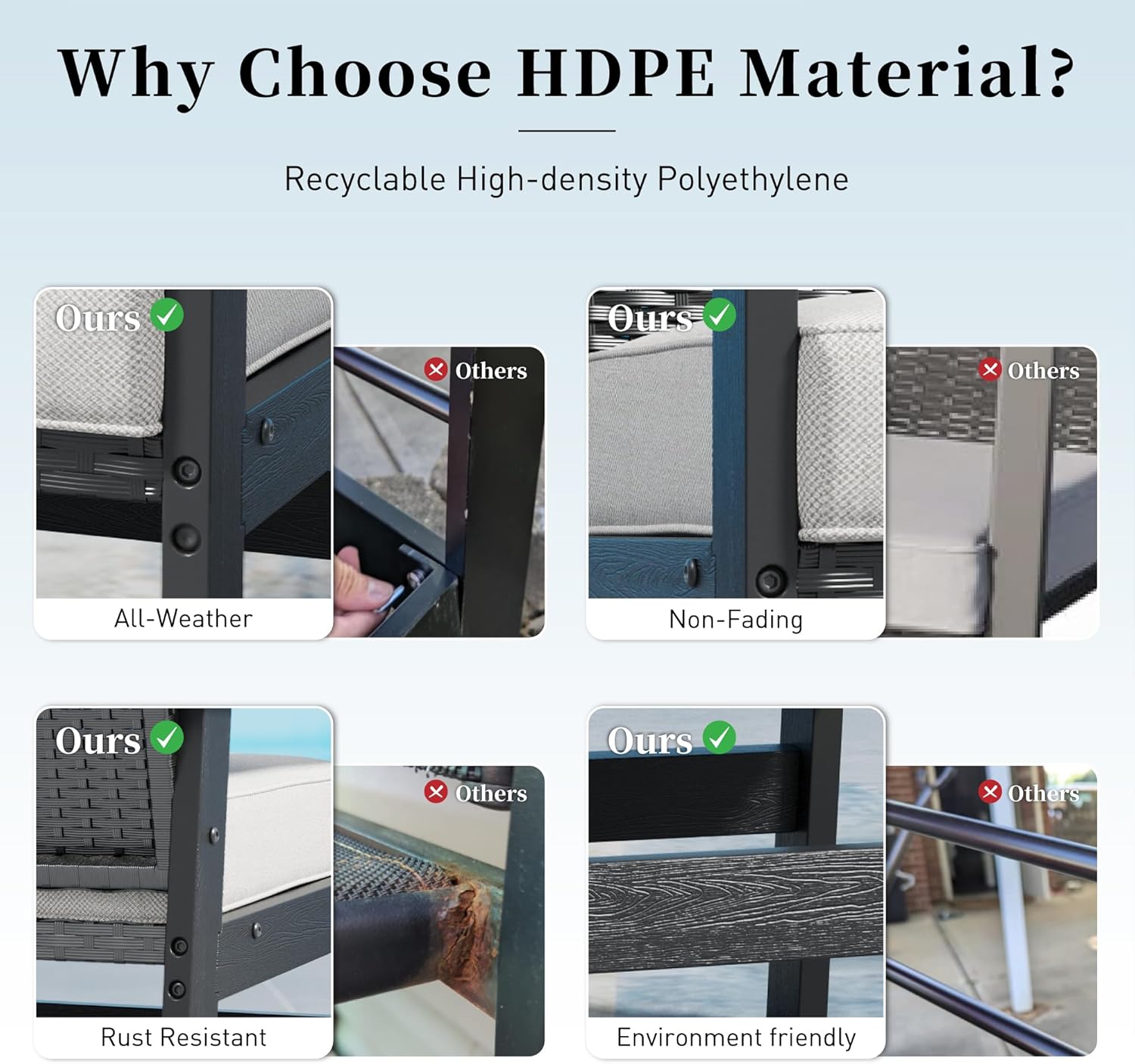 Step-by-step guide for best HDPE patio dining set,HDPE outdoor furniture pros cons,all weather patio set for deck,SUNSHINE VALLEY dining set worth buying,wicker dining chairs with waterproof cushions,best outdoor dining set for backyard - complete tutorial