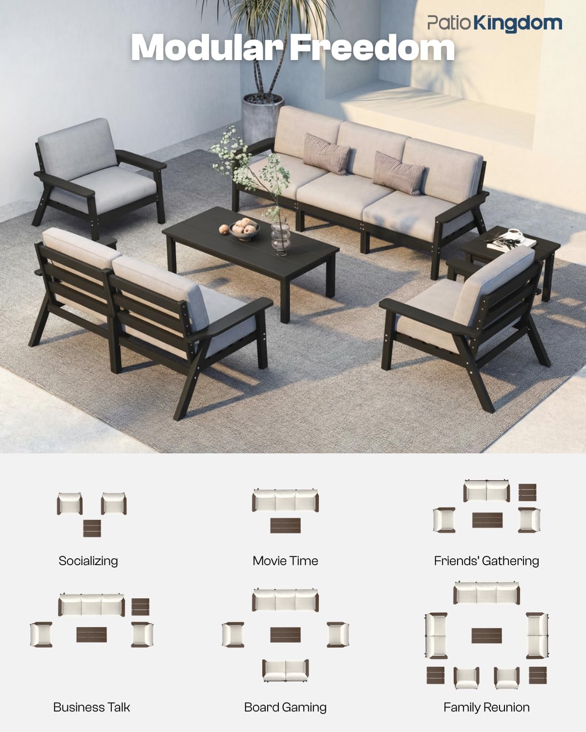 best HDPE patio furniture set,HDPE patio furniture pros cons,Patio Kingdom furniture review,should I buy outdoor conversation set,HDPE vs metal outdoor sofa,best weather resistant patio set performance testing and real-world results