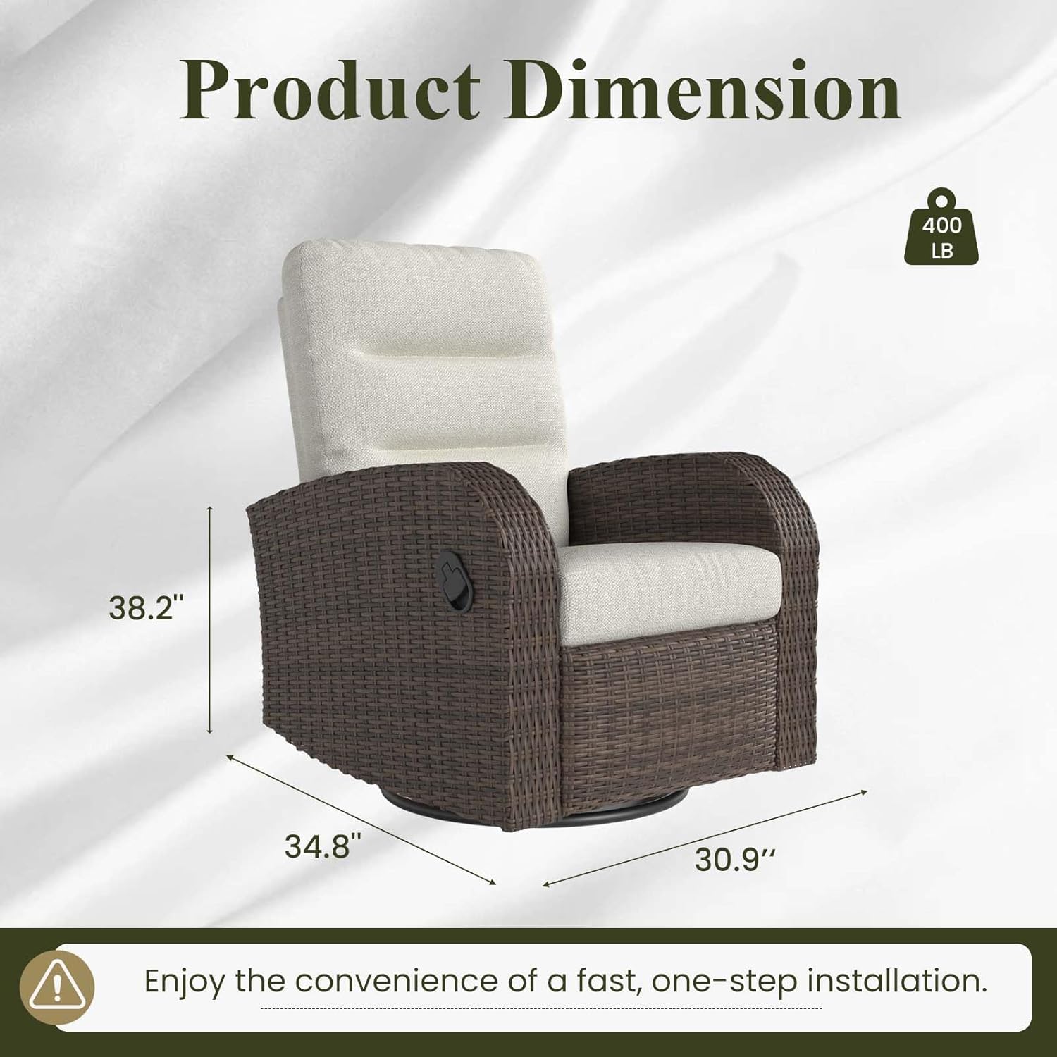 best LayinSun wicker swivel glider recliner,should I buy LayinSun outdoor recliner,LayinSun wicker chair pros cons,best outdoor swivel glider recliner for patio,LayinSun recliner vs other brands,LayinSun patio chair worth buying unboxing and complete package contents