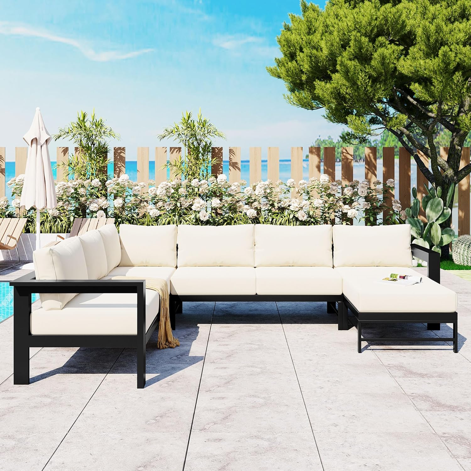 Image 1 of best Merax outdoor sectional sofa