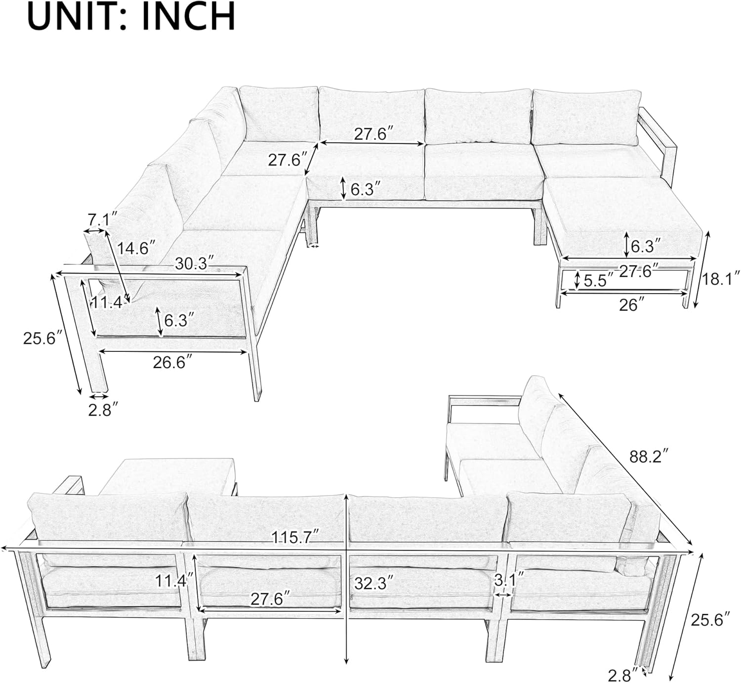 best Merax outdoor sectional sofa,Merax U-shaped patio sofa pros cons,Merax 6-seat aluminum sectional worth buying,should I buy Merax outdoor sofa,best U-shaped patio sofa for garden,Merax vs other outdoor sectionals unboxing and complete package contents