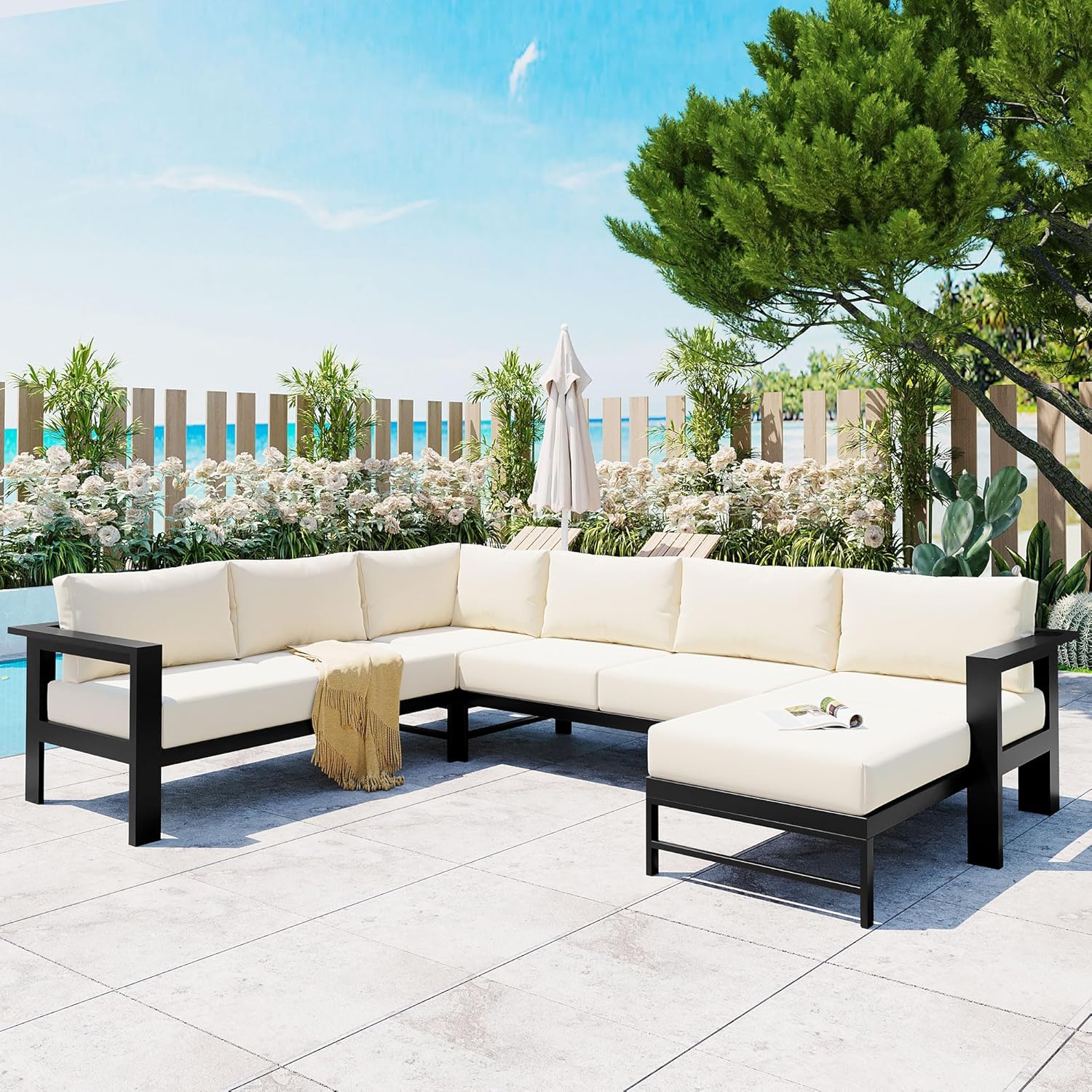 Step-by-step guide for best Merax outdoor sectional sofa,Merax U-shaped patio sofa pros cons,Merax 6-seat aluminum sectional worth buying,should I buy Merax outdoor sofa,best U-shaped patio sofa for garden,Merax vs other outdoor sectionals - complete tutorial