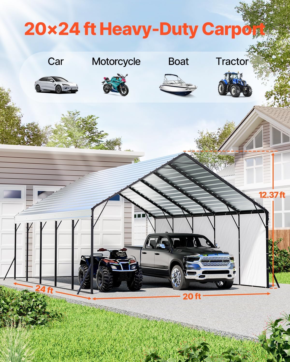 best VEVOR metal carport,should I buy VEVOR carport,VEVOR carport vs others,VEVOR metal carport pros cons,best carport for trucks,VEVOR carport durability unboxing and complete package contents