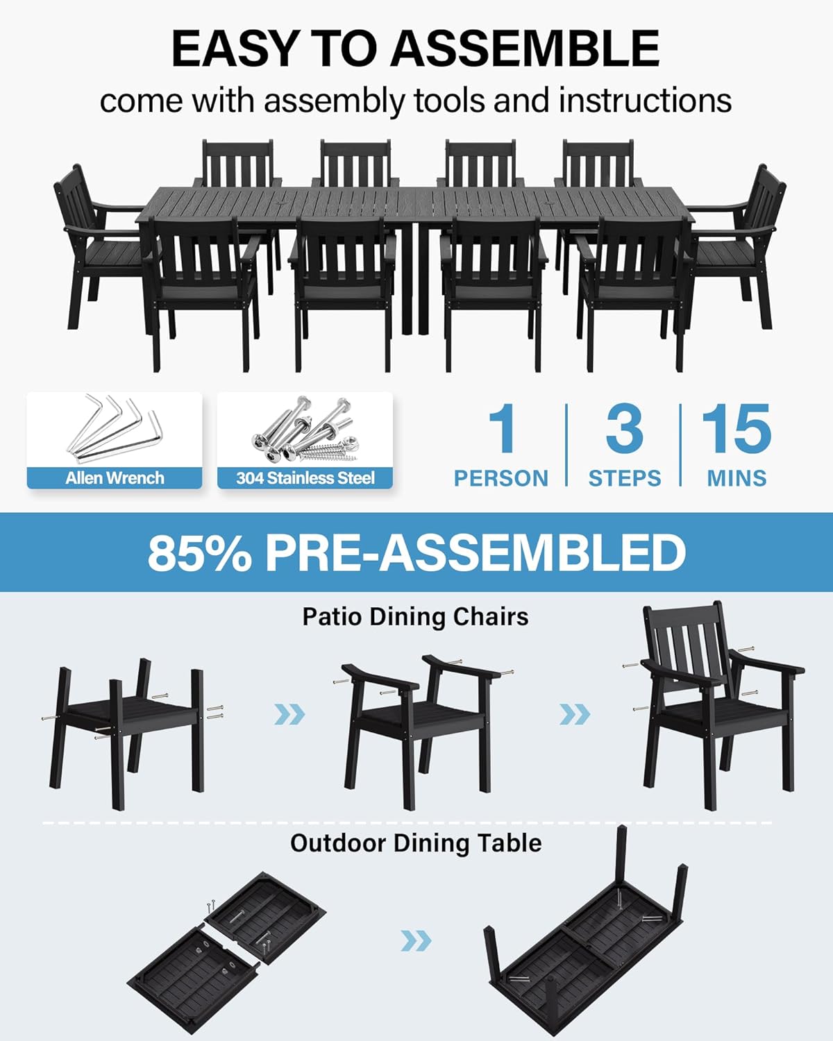 best YEFU patio dining set,YEFU outdoor furniture worth buying,YEFU vs other patio dining sets pros cons,YEFU patio set for 10 people,should I buy YEFU outdoor dining set,best outdoor dining set for car porch unboxing and complete package contents