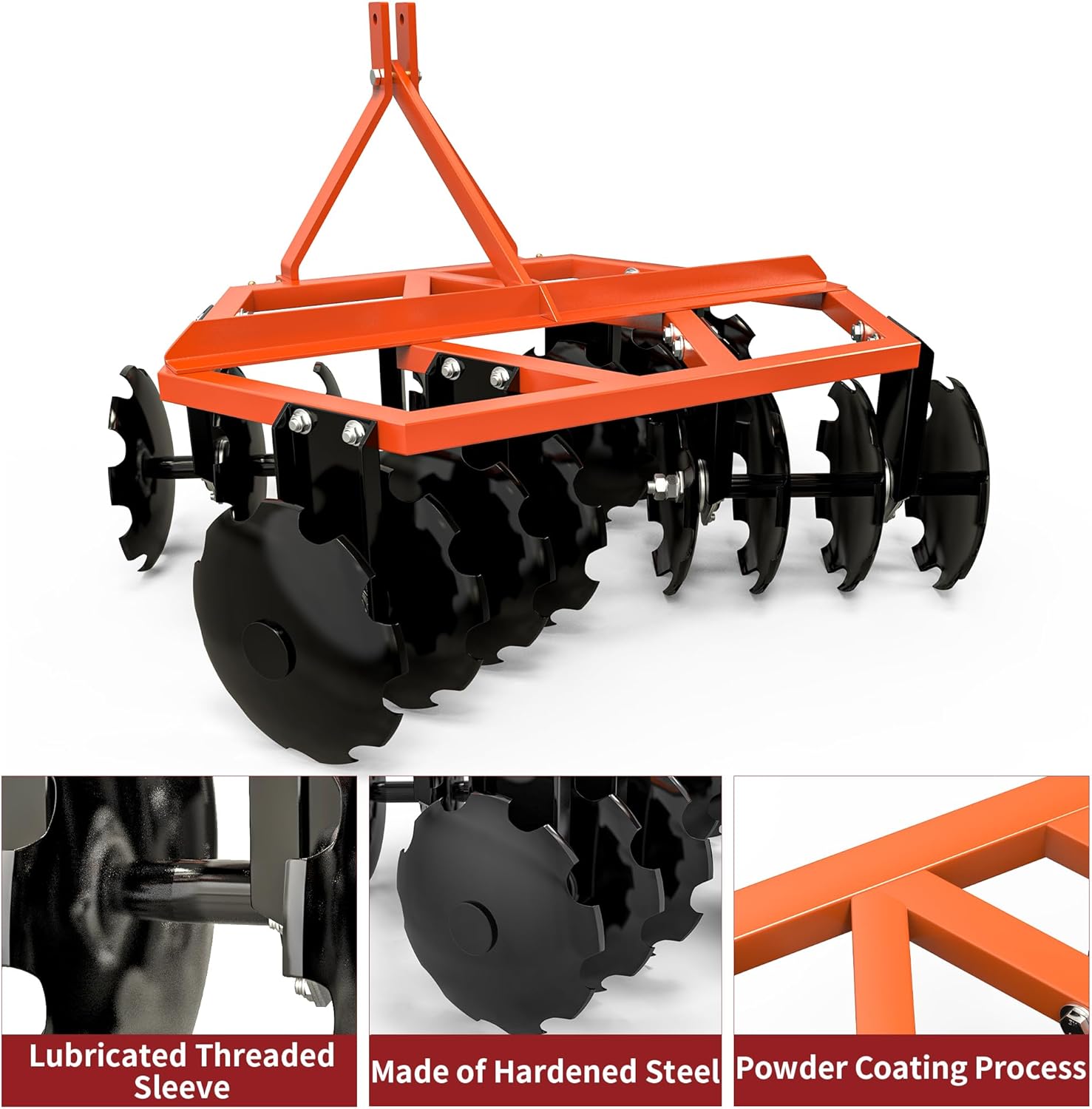 Step-by-step guide for best YITAMOTOR 5 ft disc harrow,YITAMOTOR disc harrow for compact tractor,5 ft notched disc harrow pros cons,YITAMOTOR vs other disc harrows,disc harrow for Cat 1 3 point hitch,is YITAMOTOR disc harrow worth buying - complete tutorial