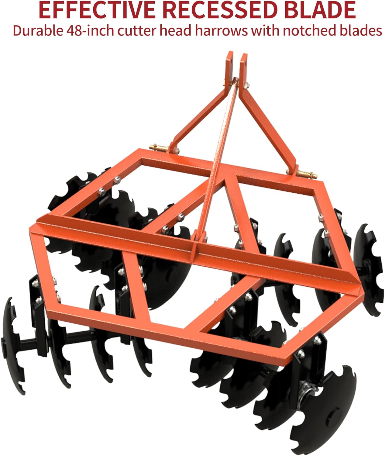 best YITAMOTOR 5 ft disc harrow,YITAMOTOR disc harrow for compact tractor,5 ft notched disc harrow pros cons,YITAMOTOR vs other disc harrows,disc harrow for Cat 1 3 point hitch,is YITAMOTOR disc harrow worth buying performance testing and real-world results