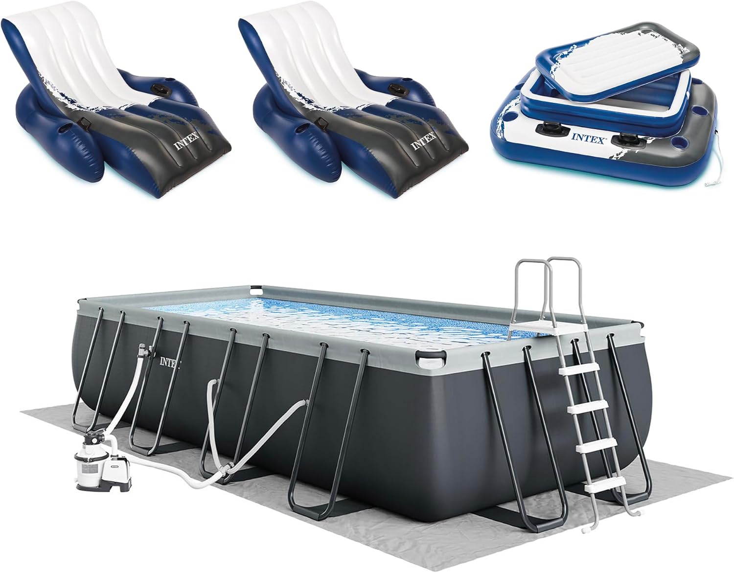 Image 1 of best above ground pool with sand filter