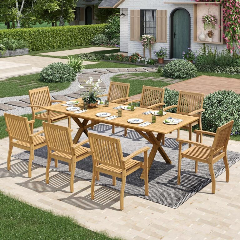 Image 1 of best acacia wood outdoor dining set